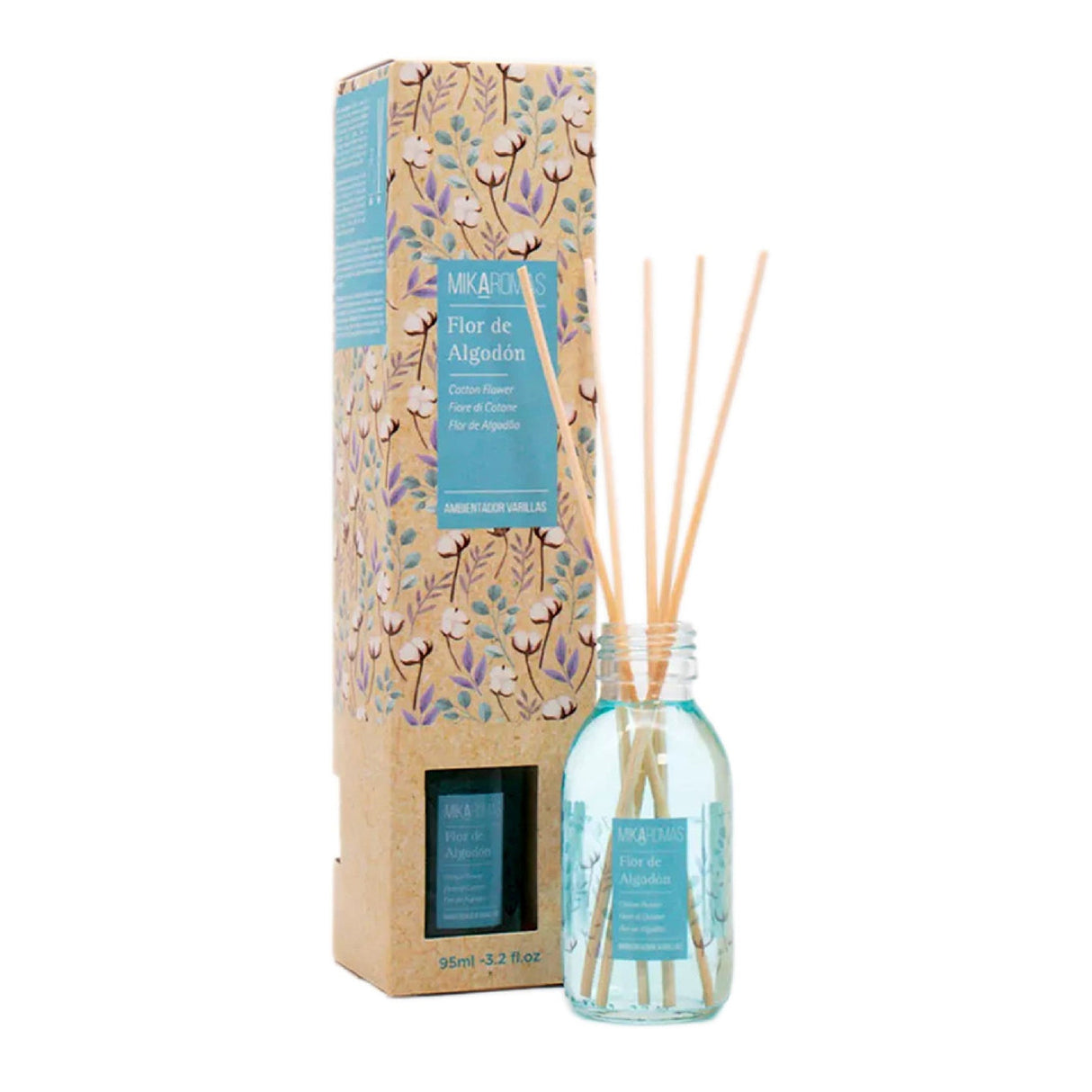MIKAROMAS Reed Diffuser - Cotton Flower 95ml - Al Kabayel Discount CentreMIKAROMAS Reed Diffuser - Cotton Flower 95mlHome FragrancesMIKAROMASAl Kabayel Discount Centre