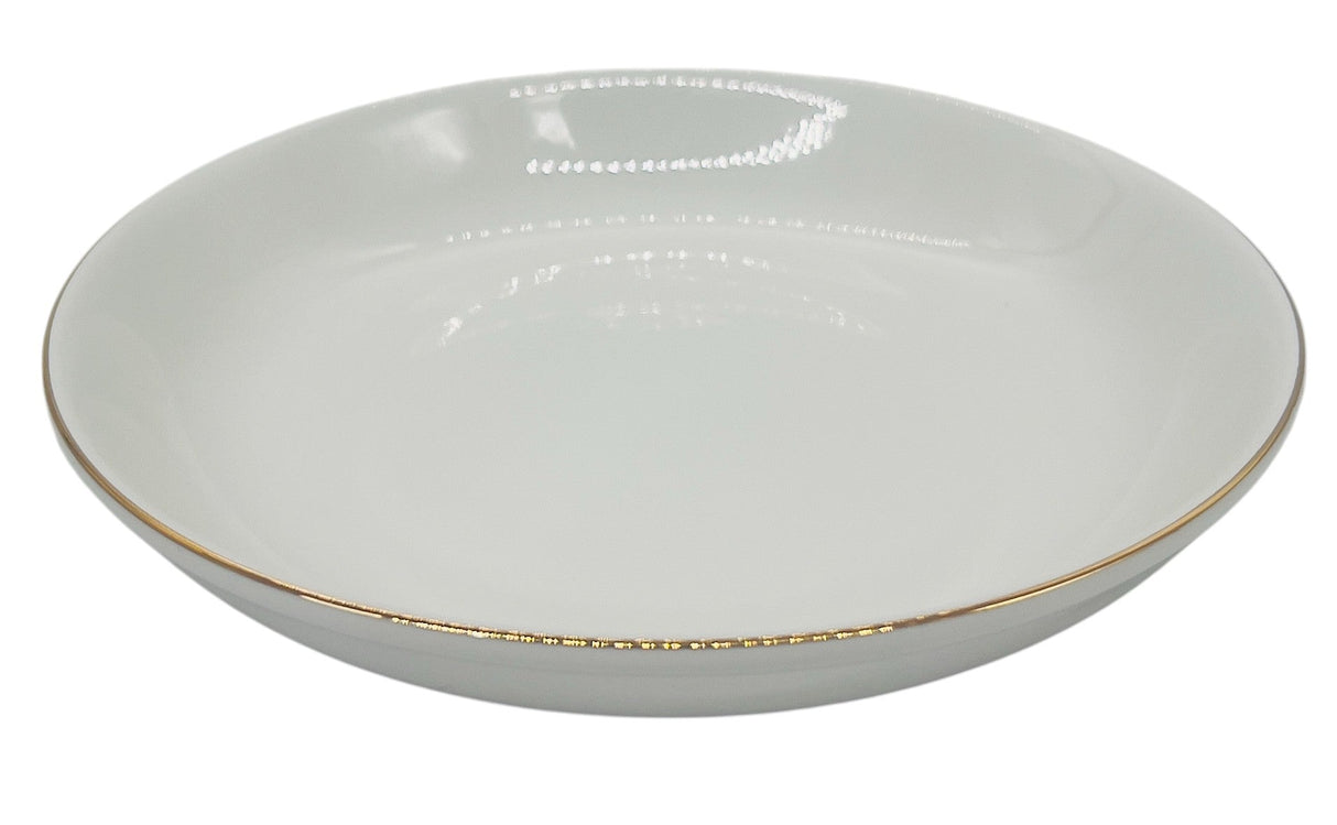 Minh Choice 2pc Porcelain Soup Plate 7", White and Gold Rim - Al Kabayel Discount CentreMinh Choice 2pc Porcelain Soup Plate 7", White and Gold RimPlatesMINH CHOICEAl Kabayel Discount Centre