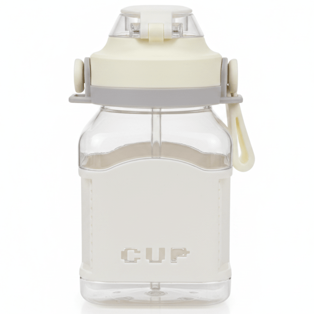 Minimal White Plastic Water Bottle with Portable Handle 1000ml - Al Kabayel Discount CentreMinimal White Plastic Water Bottle with Portable Handle 1000mlWater BottlesAKDCAl Kabayel Discount Centre