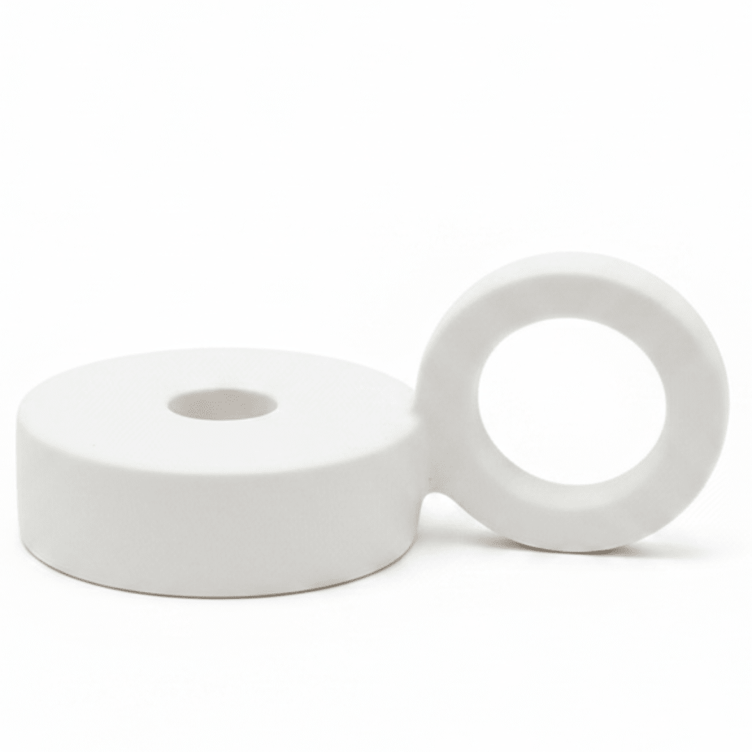 Minimalist Round White Ceramic Candle Holder with Handle for Modern Home Decoration – 8cm - Al Kabayel Discount CentreMinimalist Round White Ceramic Candle Holder with Handle for Modern Home Decoration – 8cmHome Décor AccentsAKDCAl Kabayel Discount Centre