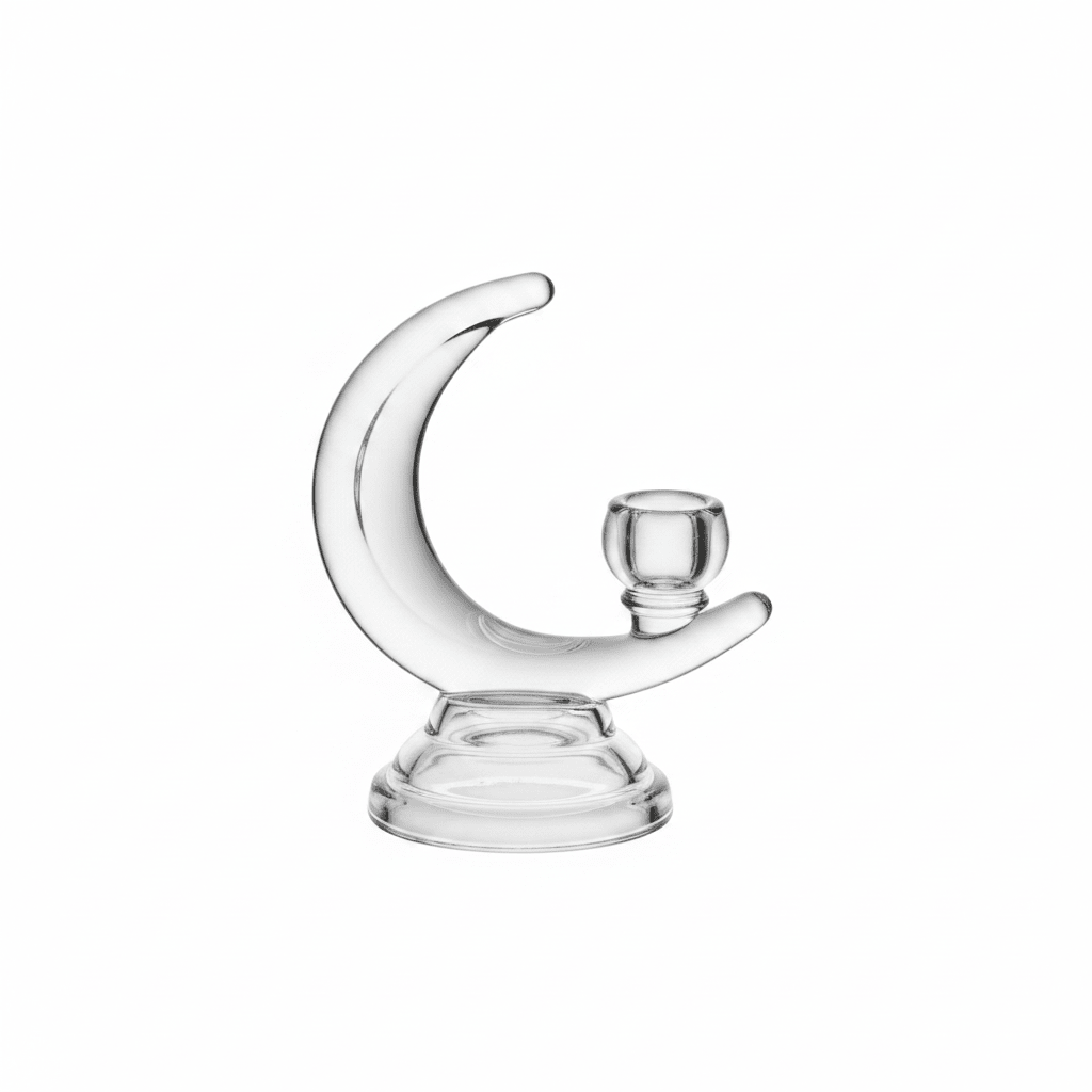 Modern Half Moon Shape Glass Candle Holder for Elegant Living Room Decoration – 17cm - Al Kabayel Discount CentreModern Half Moon Shape Glass Candle Holder for Elegant Living Room Decoration – 17cmHome Décor AccentsAKDCAl Kabayel Discount Centre