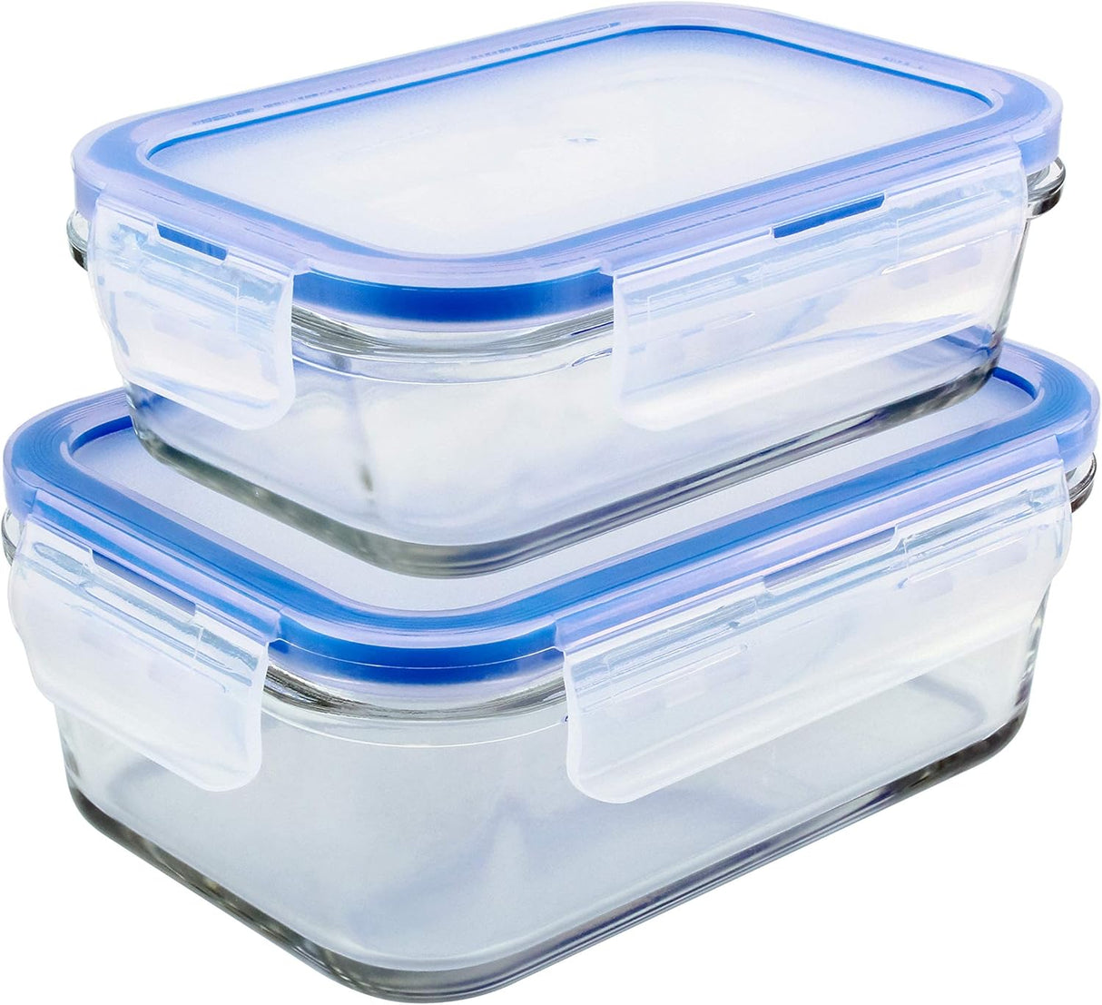 Mondex Cmn0094 - 96 2 Pieces Food Storage Container With Lid, Blue, 350 Ml/700 Ml, Rectangle, Glass - Al Kabayel Discount CentreMondex Cmn0094 - 96 2 Pieces Food Storage Container With Lid, Blue, 350 Ml/700 Ml, Rectangle, GlassFood ContainersMondexAl Kabayel Discount Centre