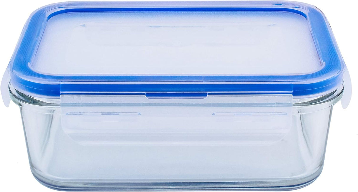 Mondex Cmn0094 - 96 2 Pieces Food Storage Container With Lid, Blue, 350 Ml/700 Ml, Rectangle, Glass - Al Kabayel Discount CentreMondex Cmn0094 - 96 2 Pieces Food Storage Container With Lid, Blue, 350 Ml/700 Ml, Rectangle, GlassFood ContainersMondexAl Kabayel Discount Centre
