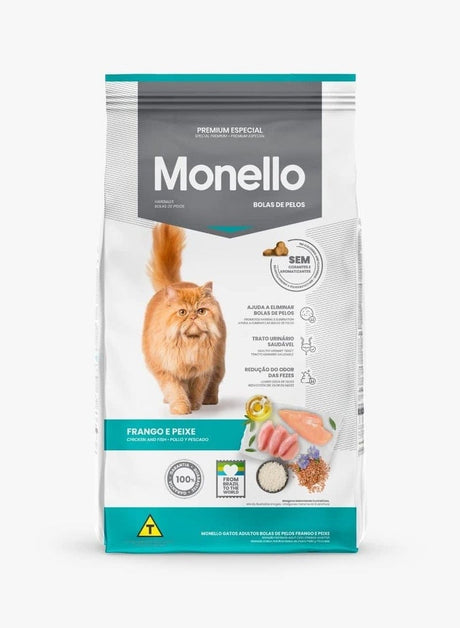 Monella Adult Cat Hairball Control Food 1kg – Chicken & Fish Flavor Blend, Reduces Hairballs & Supports Digestive Health - Al Kabayel Discount CentreMonella Adult Cat Hairball Control Food 1kg – Chicken & Fish Flavor Blend, Reduces Hairballs & Supports Digestive HealthPet SuppliesMONELLAAl Kabayel Discount Centre