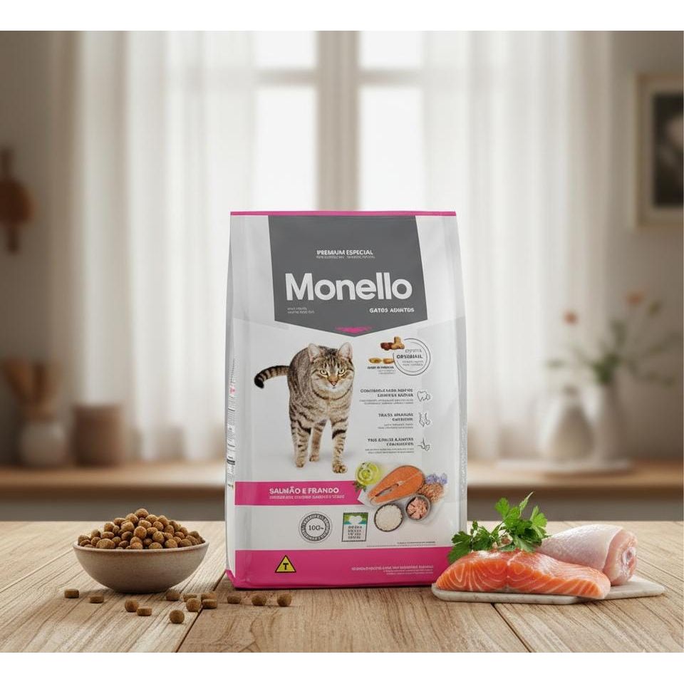 Monella Premium Adult Cat Food 1kg – Complete Nutrition with Salmon & Chicken Flavor, Rich in Protein for Healthy Coat & Muscles - Al Kabayel Discount CentreMonella Premium Adult Cat Food 1kg – Complete Nutrition with Salmon & Chicken Flavor, Rich in Protein for Healthy Coat & MusclesPet SuppliesMONELLAAl Kabayel Discount Centre