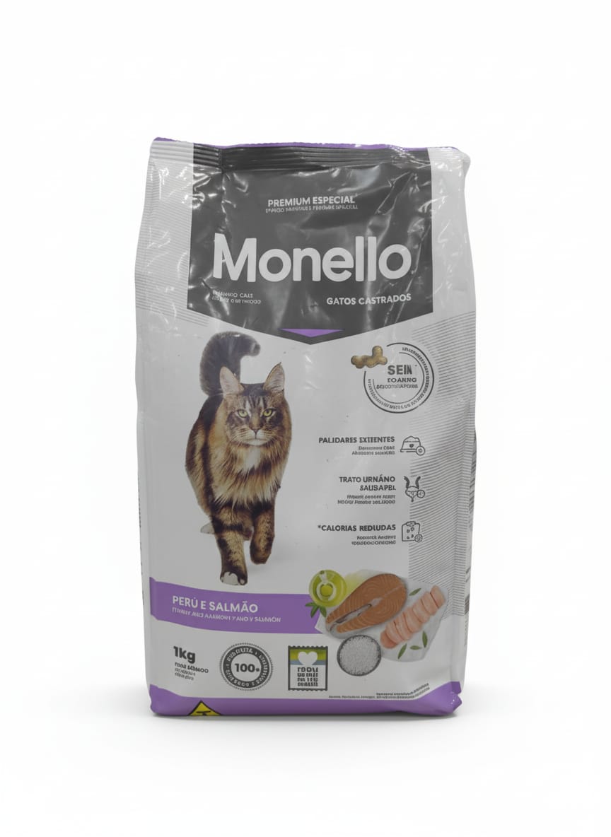Monella Sterilized Cat Dry Food 1kg – Turkey & Salmon Flavor, Weight Management Formula for Healthy & Active Cats - Al Kabayel Discount CentreMonella Sterilized Cat Dry Food 1kg – Turkey & Salmon Flavor, Weight Management Formula for Healthy & Active CatsPet SuppliesMONELLAAl Kabayel Discount Centre