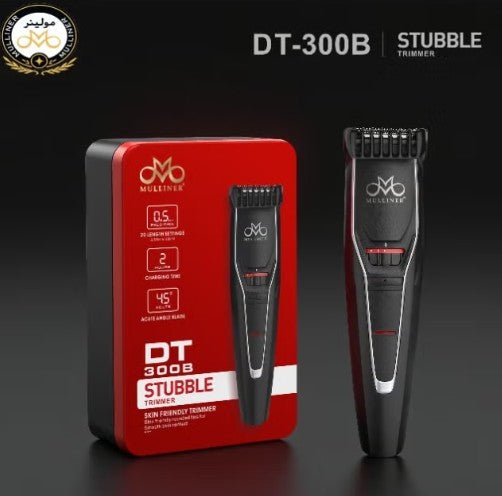 Mulliner Skin Friendly Trimmer, 20 Length Setting, DT 300B Stubble Trimmer, 600MAH Lithium Battery - Al Kabayel Discount CentreMulliner Skin Friendly Trimmer, 20 Length Setting, DT 300B Stubble Trimmer, 600MAH Lithium BatteryTrimmerMULLINERAl Kabayel Discount Centre
