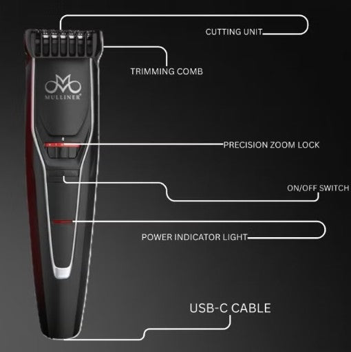 Mulliner Skin Friendly Trimmer, 20 Length Setting, DT 300B Stubble Trimmer, 600MAH Lithium Battery - Al Kabayel Discount CentreMulliner Skin Friendly Trimmer, 20 Length Setting, DT 300B Stubble Trimmer, 600MAH Lithium BatteryTrimmerMULLINERAl Kabayel Discount Centre
