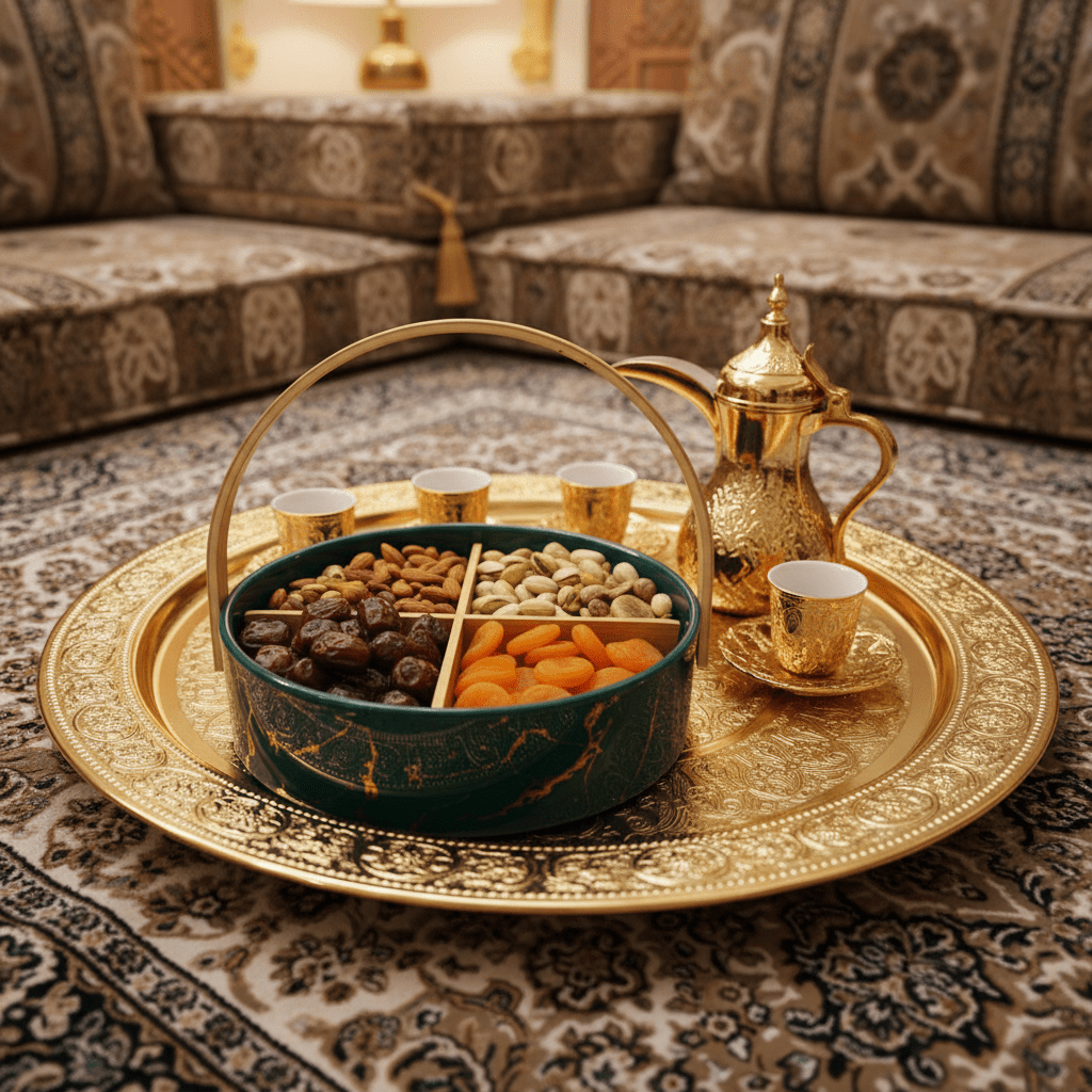 Multi - Color Ceramic Serving Tray with Wooden Handle and Lid – Versatile Serving Platter (23 cm) - Al Kabayel Discount CentreMulti - Color Ceramic Serving Tray with Wooden Handle and Lid – Versatile Serving Platter (23 cm)Serving TraysAKDCAl Kabayel Discount Centre