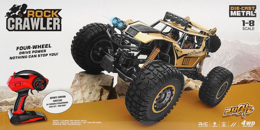 My Toys RC Rock Crawler 1:8 Scale, Die Cast Metal 4WD High Speed Racing, 2.4GHz - Al Kabayel Discount CentreMy Toys RC Rock Crawler 1:8 Scale, Die Cast Metal 4WD High Speed Racing, 2.4GHzRemote Control toysMY TOYSAl Kabayel Discount Centre