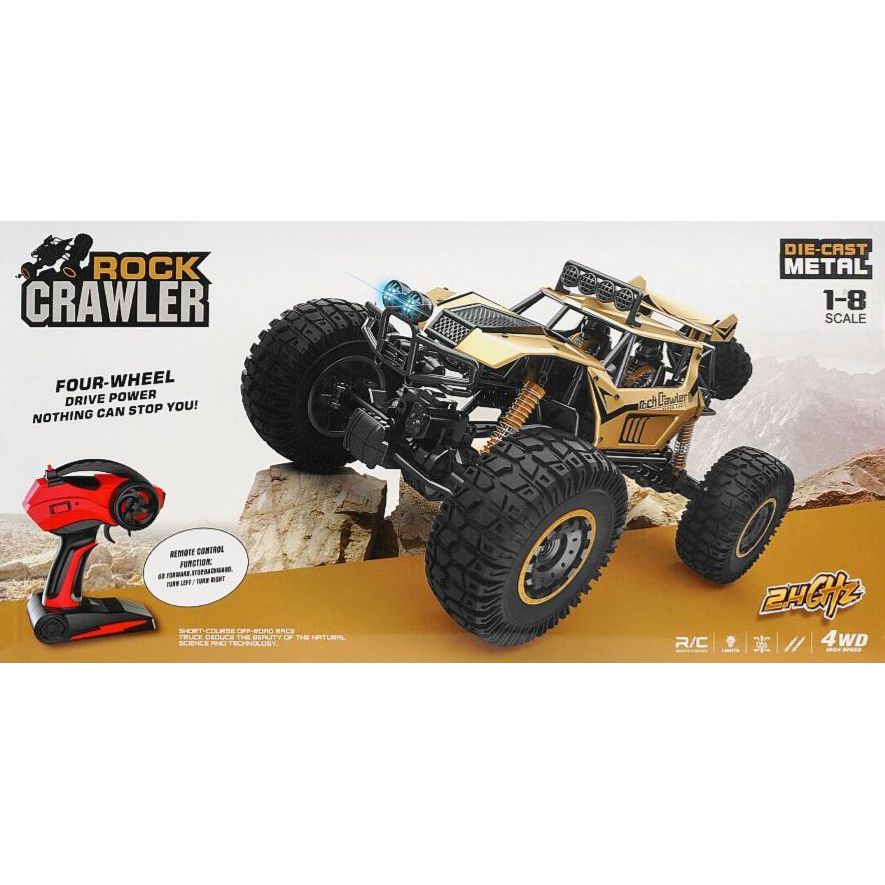 My Toys RC Rock Crawler 1:8 Scale, Die Cast Metal 4WD High Speed Racing, 2.4GHz - Al Kabayel Discount CentreMy Toys RC Rock Crawler 1:8 Scale, Die Cast Metal 4WD High Speed Racing, 2.4GHzRemote Control toysMY TOYSAl Kabayel Discount Centre