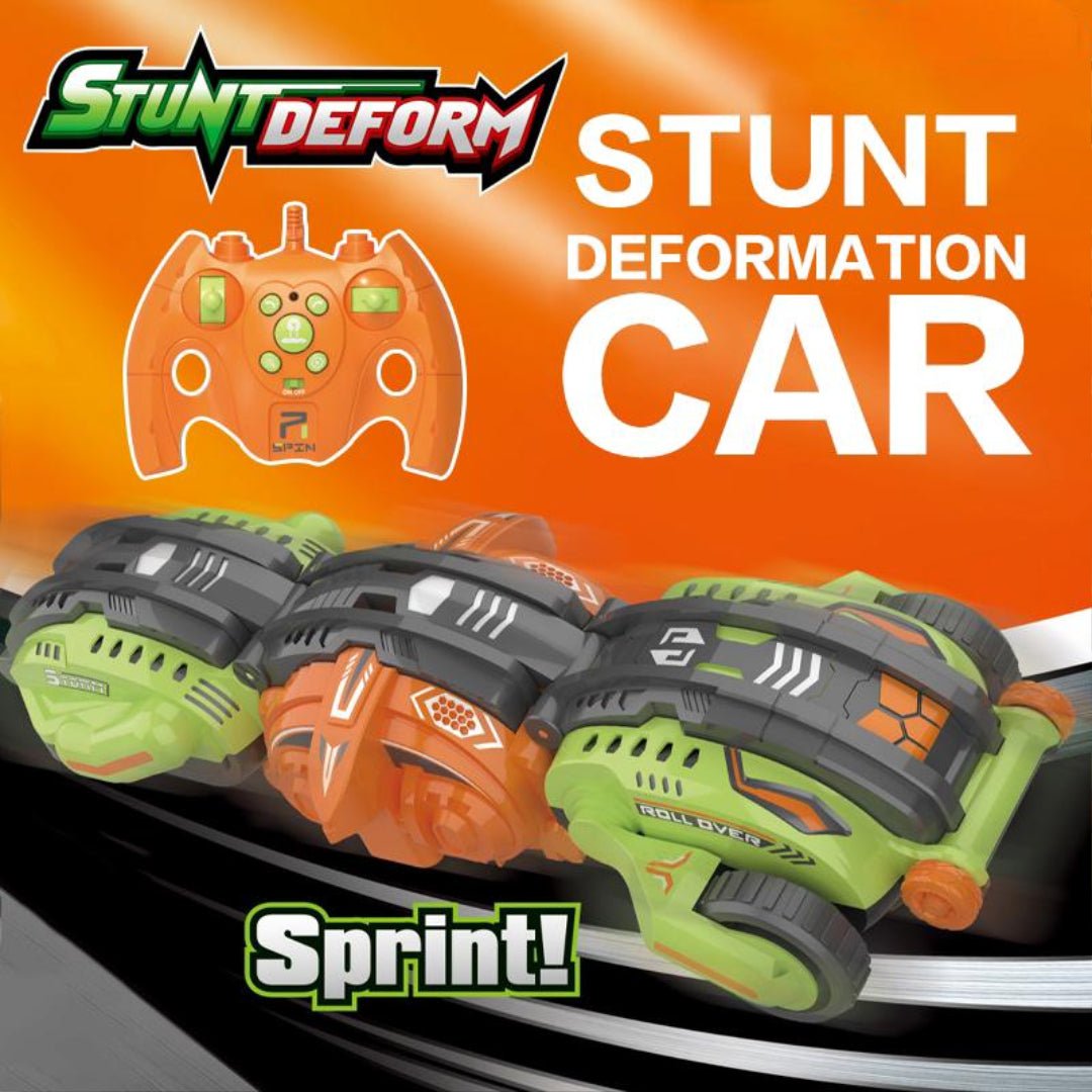 My Toys R/C Stunt Deformation Car, Sprint - Variant - Roll, 2.4GHz Remote Control, 3 Control Modes(Guesture Sensing, R/C, Watch R/C), Green/Orange - Al Kabayel Discount CentreMy Toys R/C Stunt Deformation Car, Sprint - Variant - Roll, 2.4GHz Remote Control, 3 Control Modes(Guesture Sensing, R/C, Watch R/C), Green/OrangeRemote Control toysMY TOYSAl Kabayel Discount Centre
