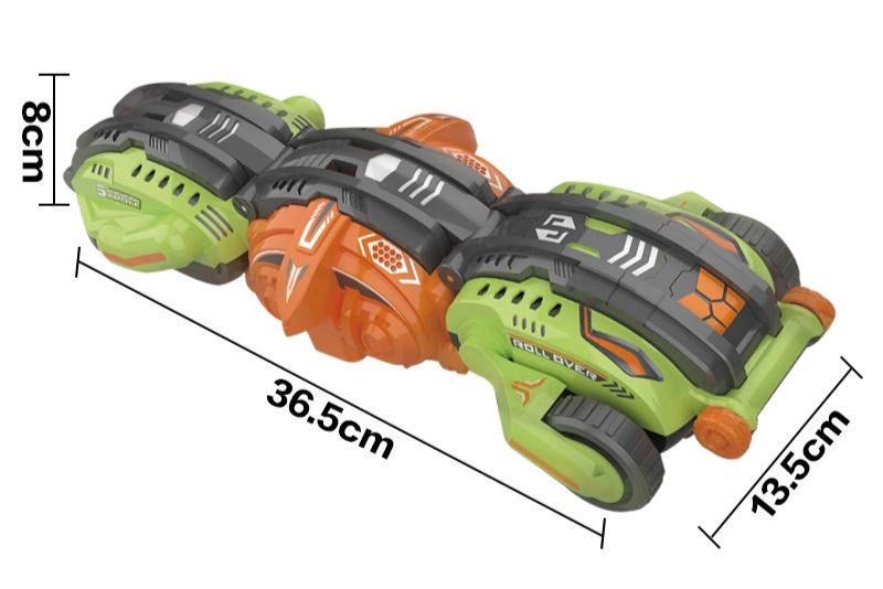 My Toys R/C Stunt Deformation Car, Sprint - Variant - Roll, 2.4GHz Remote Control, 3 Control Modes(Guesture Sensing, R/C, Watch R/C), Green/Orange - Al Kabayel Discount CentreMy Toys R/C Stunt Deformation Car, Sprint - Variant - Roll, 2.4GHz Remote Control, 3 Control Modes(Guesture Sensing, R/C, Watch R/C), Green/OrangeRemote Control toysMY TOYSAl Kabayel Discount Centre