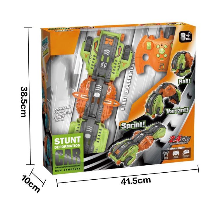 My Toys R/C Stunt Deformation Car, Sprint - Variant - Roll, 2.4GHz Remote Control, 3 Control Modes(Guesture Sensing, R/C, Watch R/C), Green/Orange - Al Kabayel Discount CentreMy Toys R/C Stunt Deformation Car, Sprint - Variant - Roll, 2.4GHz Remote Control, 3 Control Modes(Guesture Sensing, R/C, Watch R/C), Green/OrangeRemote Control toysMY TOYSAl Kabayel Discount Centre