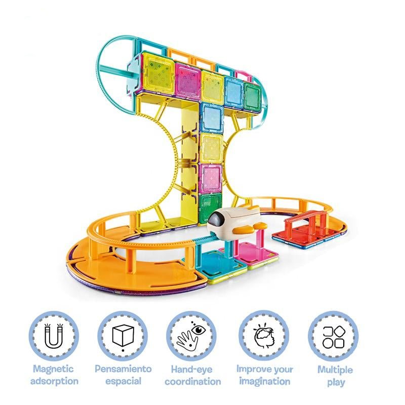 My Toys Sky Track Playset, Track Set of 62pcs, Magnetic Adsorption, Pensamiento Espacial - Al Kabayel Discount CentreMy Toys Sky Track Playset, Track Set of 62pcs, Magnetic Adsorption, Pensamiento EspacialRemote Control toysMY TOYSAl Kabayel Discount Centre
