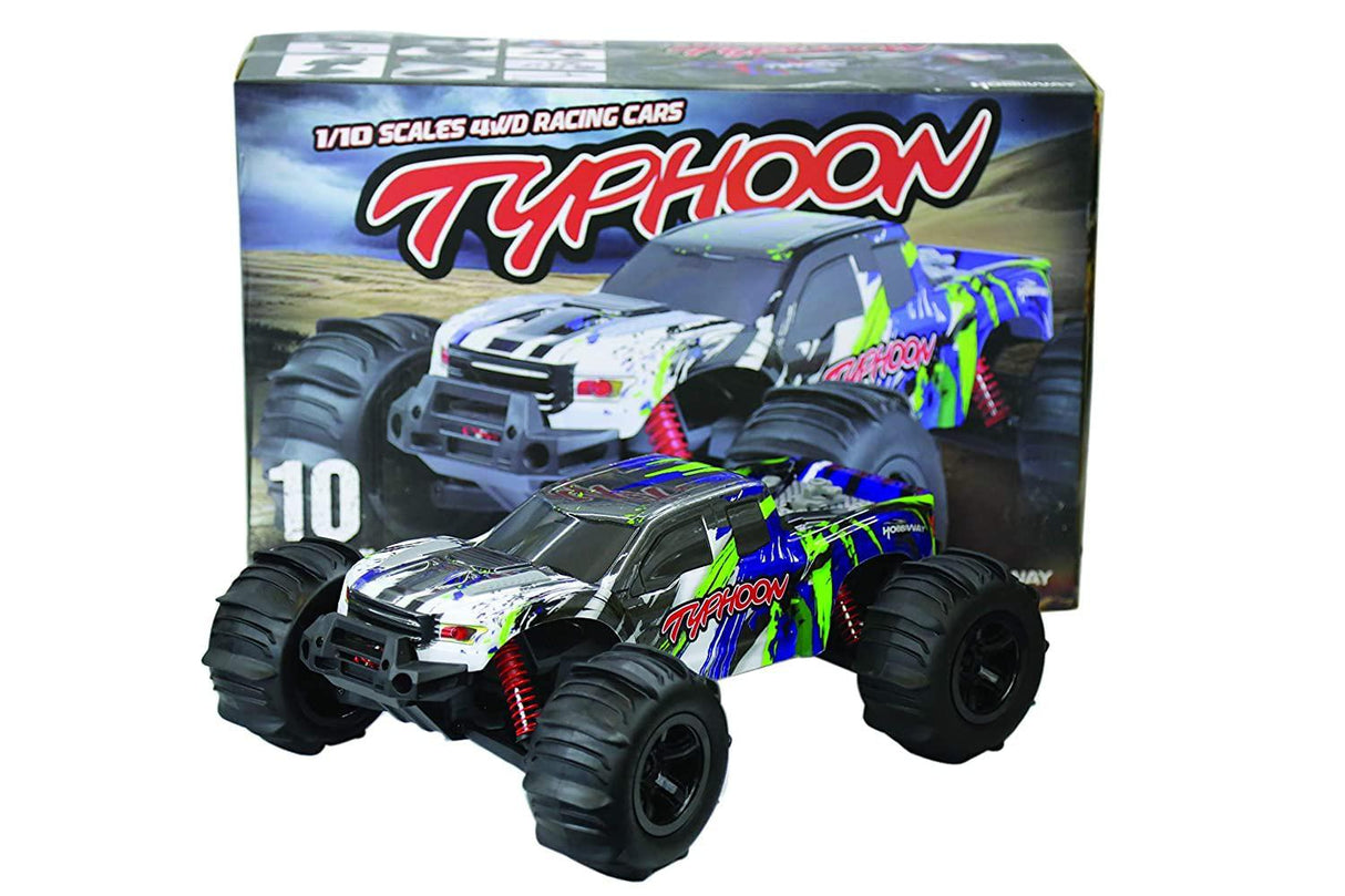 My Toys Typhoon 1:10 Scale 4WD Racing Car, 2.4GHz High Speed Radio Control, 3kg Analog Servo, 550 Power Motor, Gear Differential Design, Blue/Green, MT660 - A - Al Kabayel Discount CentreMy Toys Typhoon 1:10 Scale 4WD Racing Car, 2.4GHz High Speed Radio Control, 3kg Analog Servo, 550 Power Motor, Gear Differential Design, Blue/Green, MT660 - ARemote Control toysMY TOYSAl Kabayel Discount Centre
