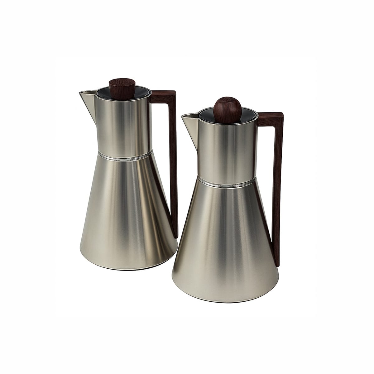 Najib 1+1 Liter Elegant Vacuum Flask Set – Nickel Finish with Wooden Design Handle, Perfect for Home & Office Use - Al Kabayel Discount CentreNajib 1+1 Liter Elegant Vacuum Flask Set – Nickel Finish with Wooden Design Handle, Perfect for Home & Office UseThermosNAJIBAl Kabayel Discount Centre