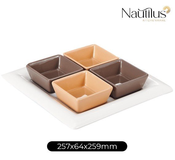 Nautilus Ceramic 5pcs Tableware Serving Set 257mm*64mm*259mm, RNGT - 10600 - Al Kabayel Discount CentreNautilus Ceramic 5pcs Tableware Serving Set 257mm*64mm*259mm, RNGT - 10600Serveware SetsNAUTILUSAl Kabayel Discount Centre