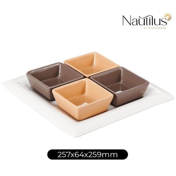 Nautilus Ceramic 5pcs Tableware Serving Set 257mm*64mm*259mm, RNGT - 10600 - Al Kabayel Discount CentreNautilus Ceramic 5pcs Tableware Serving Set 257mm*64mm*259mm, RNGT - 10600Serveware SetsNAUTILUSAl Kabayel Discount Centre