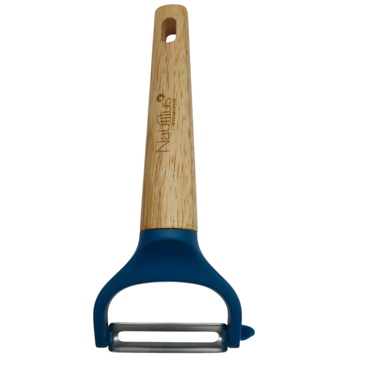 Nautilus Nautilus Wooden Handle Steel Blade Peeler - 18cmX6cm - Blue&Wooden - Al Kabayel Discount CentreNautilus Nautilus Wooden Handle Steel Blade Peeler - 18cmX6cm - Blue&WoodenKitchen Utensils & GadgetsNAUTILUSAl Kabayel Discount Centre