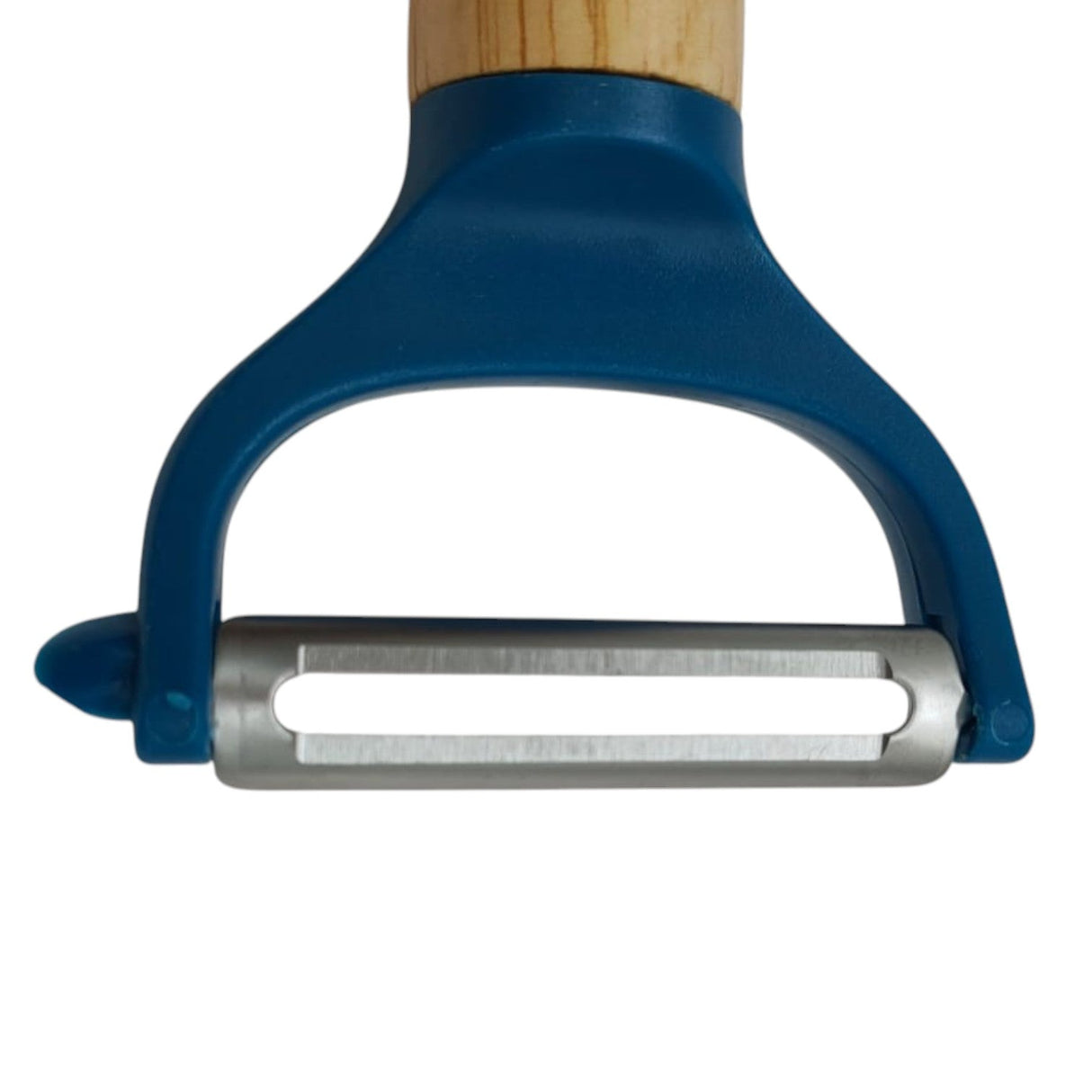 Nautilus Nautilus Wooden Handle Steel Blade Peeler - 18cmX6cm - Blue&Wooden - Al Kabayel Discount CentreNautilus Nautilus Wooden Handle Steel Blade Peeler - 18cmX6cm - Blue&WoodenKitchen Utensils & GadgetsNAUTILUSAl Kabayel Discount Centre