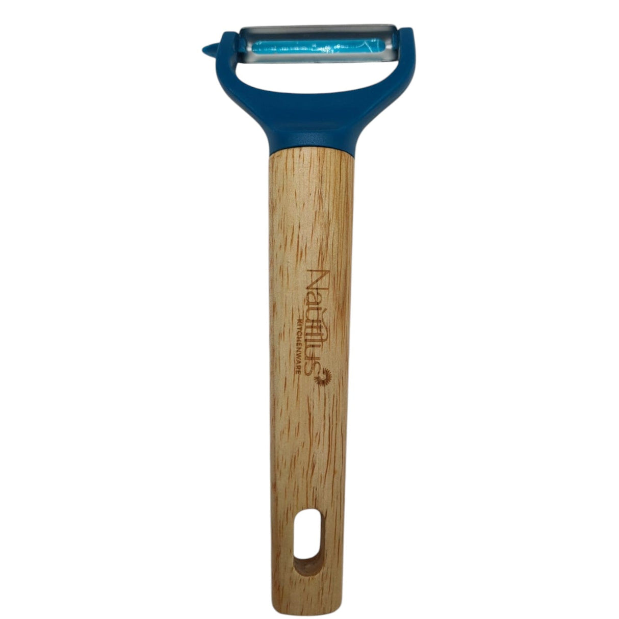 Nautilus Nautilus Wooden Handle Steel Blade Peeler - 18cmX6cm - Blue&Wooden - Al Kabayel Discount CentreNautilus Nautilus Wooden Handle Steel Blade Peeler - 18cmX6cm - Blue&WoodenKitchen Utensils & GadgetsNAUTILUSAl Kabayel Discount Centre