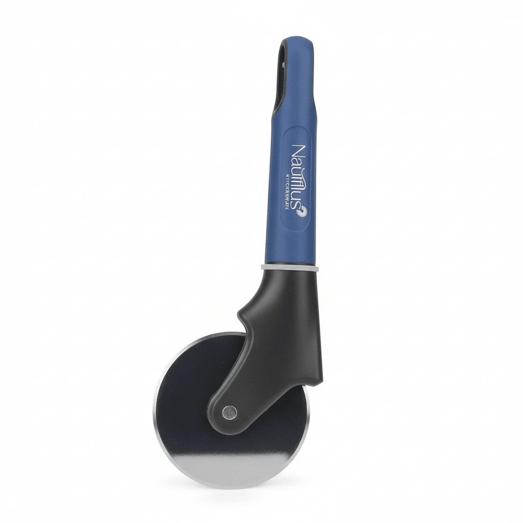 Nautilus Soft Grip Pizza Cutter 22 cm RNGT - 0804 Blue – Easy Slice Wheel Cutter - Al Kabayel Discount CentreNautilus Soft Grip Pizza Cutter 22 cm RNGT - 0804 Blue – Easy Slice Wheel CutterPizza CuttersNAUTILUSAl Kabayel Discount Centre