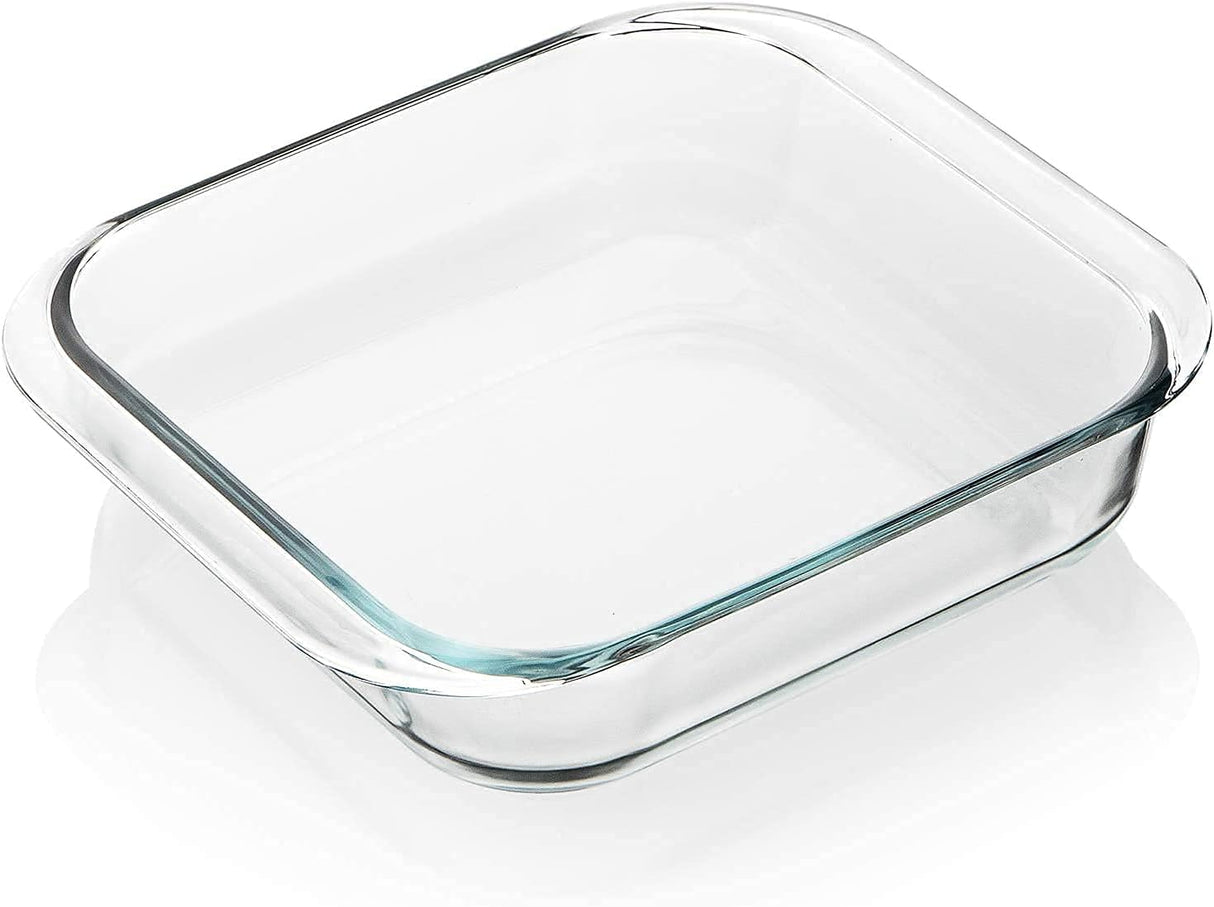 NAUTILUS Square Borosilicate Glass Baking Tray 1.1 Liter, 213mm*189mm*51mm, RNGT - 10550 - Al Kabayel Discount CentreNAUTILUS Square Borosilicate Glass Baking Tray 1.1 Liter, 213mm*189mm*51mm, RNGT - 10550Food ContainersNAUTILUSAl Kabayel Discount Centre