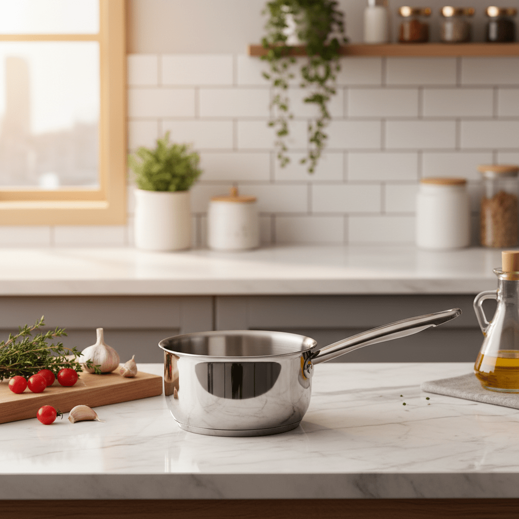 Nautilus Stainless Steel Milk Pan With Handle - 16cm - Al Kabayel Discount CentreNautilus Stainless Steel Milk Pan With Handle - 16cmFrying Pans & SkilletsNAUTILUSAl Kabayel Discount Centre