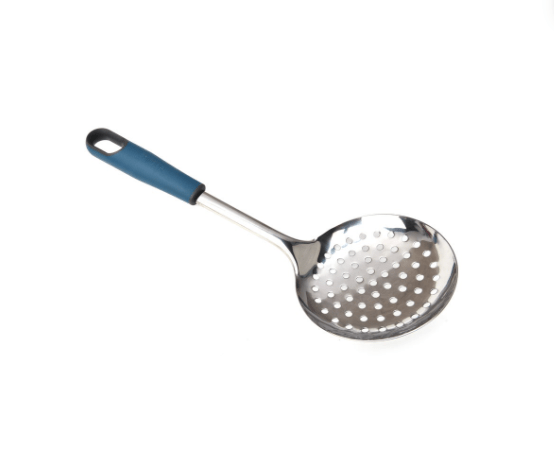 Nautilus Steel Skimmer Turner Soft Touch Handle 33cmX11cm - Steel&Blue - Al Kabayel Discount CentreNautilus Steel Skimmer Turner Soft Touch Handle 33cmX11cm - Steel&BlueCookware AccessoriesNAUTILUSAl Kabayel Discount Centre