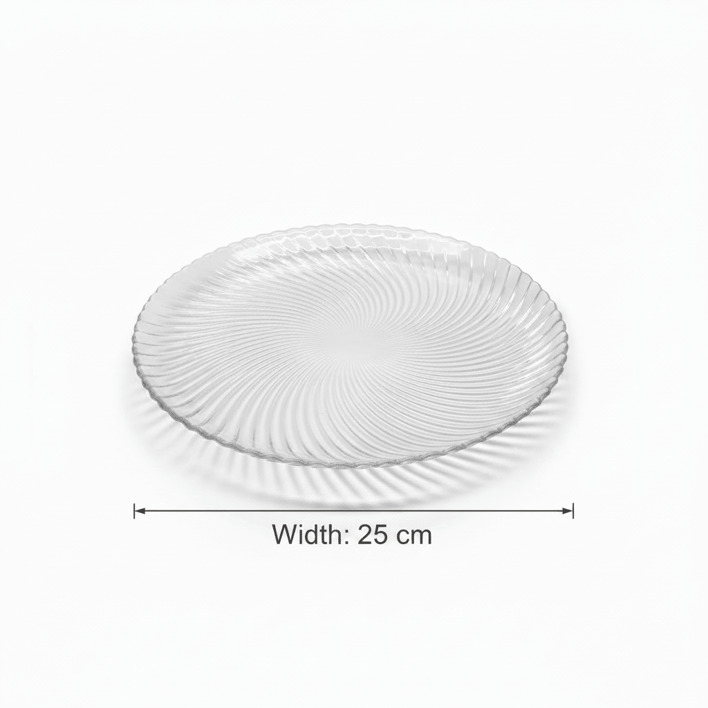 Neo Alpha Clear Glass Plate – 25cm - Al Kabayel Discount CentreNeo Alpha Clear Glass Plate – 25cmPlatesNEO ALPHAAl Kabayel Discount Centre