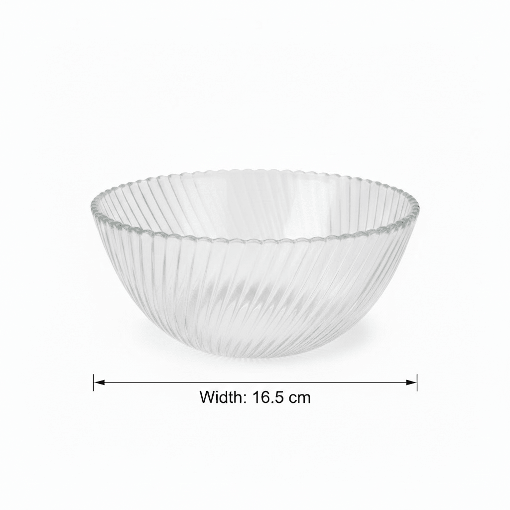 Neo Alpha Clear Ribbed Glass Bowl – 16.5cm - Al Kabayel Discount CentreNeo Alpha Clear Ribbed Glass Bowl – 16.5cmBowlsNEO ALPHAAl Kabayel Discount Centre