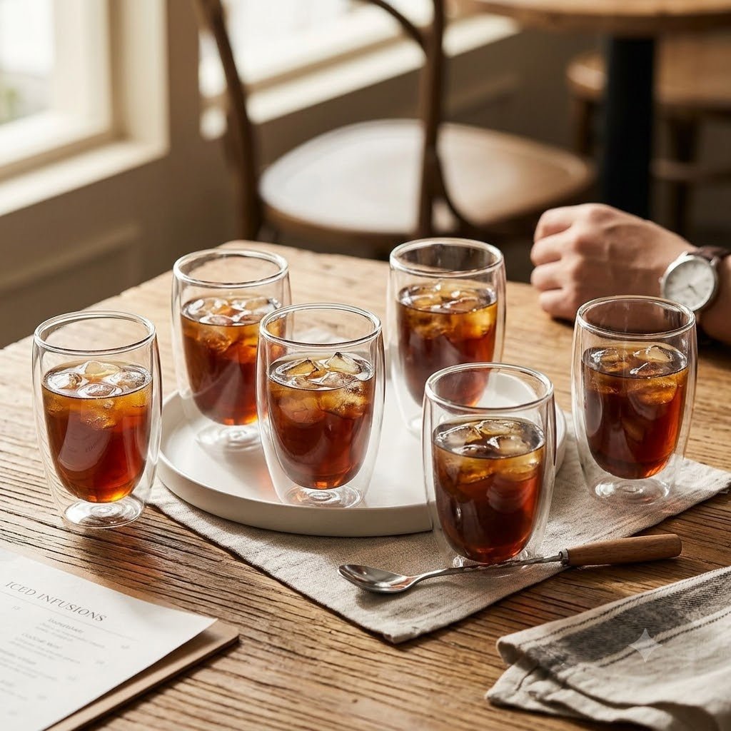 Neoflam Double Wall Borosilicate Glass Set – 6 Pcs – 280ml - Al Kabayel Discount CentreNeoflam Double Wall Borosilicate Glass Set – 6 Pcs – 280mlTumblersNEOFLAMAl Kabayel Discount Centre