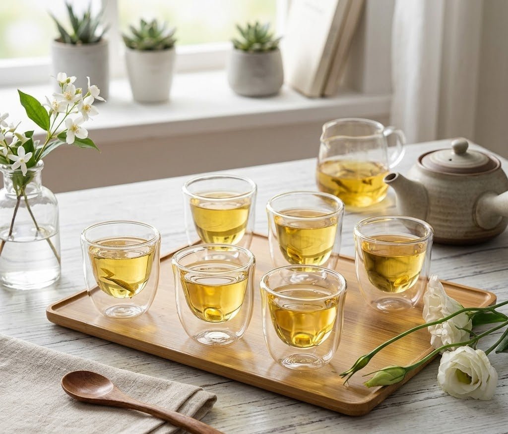 Neoflam Double Wall Glass Cawa Cup 70ml – Set of 6 - Al Kabayel Discount CentreNeoflam Double Wall Glass Cawa Cup 70ml – Set of 6Tea SetsNEOFLAMAl Kabayel Discount Centre