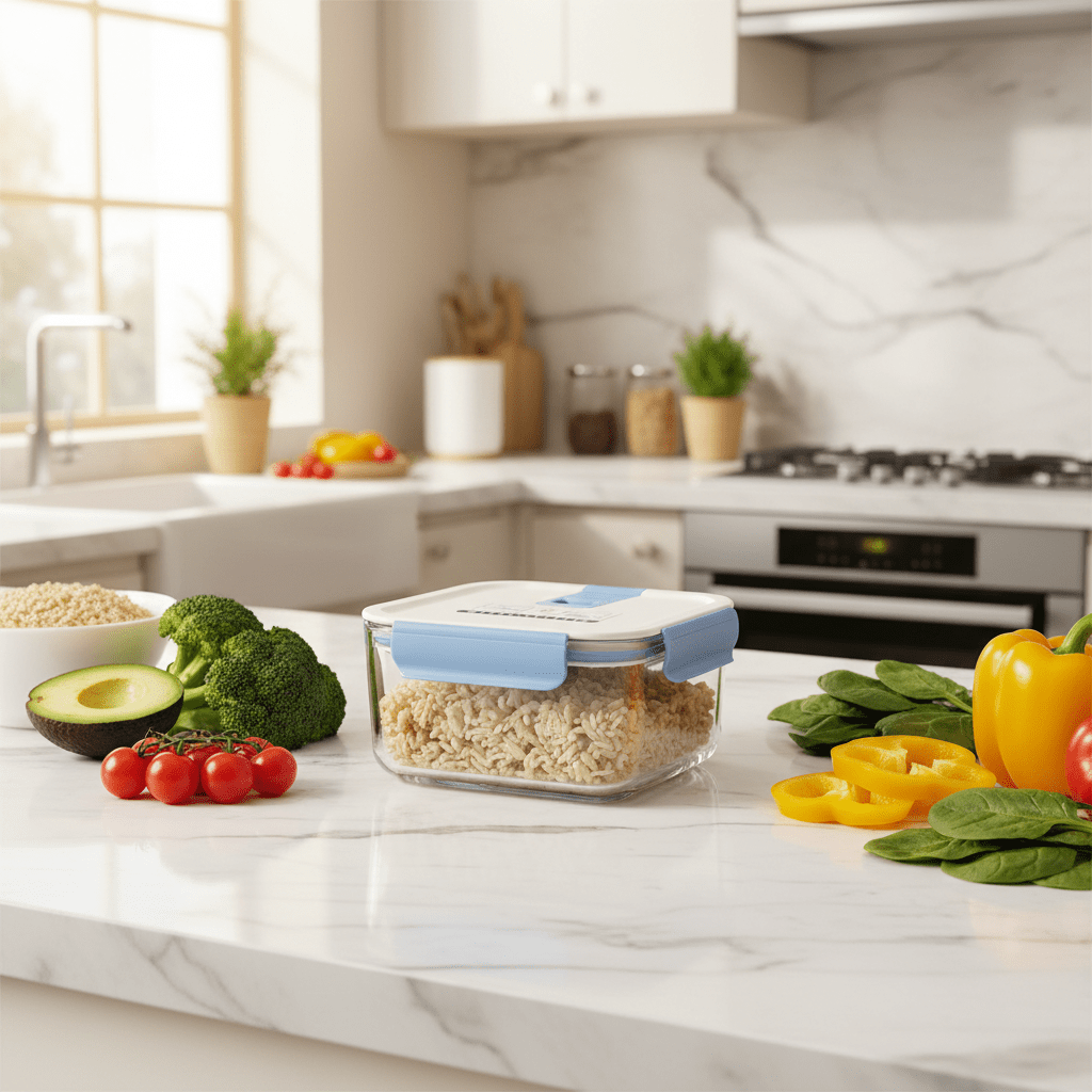 Neoflam Square Glass Food Storage Container with Airtight Plastic Lid – Durable Meal Prep & Kitchen Storage Box – 720 ml - Al Kabayel Discount CentreNeoflam Square Glass Food Storage Container with Airtight Plastic Lid – Durable Meal Prep & Kitchen Storage Box – 720 mlFood ContainersNEOFLAMAl Kabayel Discount Centre