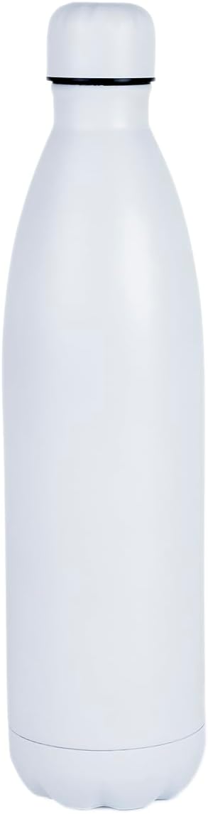 Nessan Sport Water Bottle Vacuum Insulated Stainless Steel Sport Water Bottle Leak - Proof Double Wall Cola Shape Water Bottle, Keep Drinks Hot & Cold - 750ML - White - Al Kabayel Discount CentreNessan Sport Water Bottle Vacuum Insulated Stainless Steel Sport Water Bottle Leak - Proof Double Wall Cola Shape Water Bottle, Keep Drinks Hot & Cold - 750ML - WhiteWater BottlesNESSANAl Kabayel Discount Centre