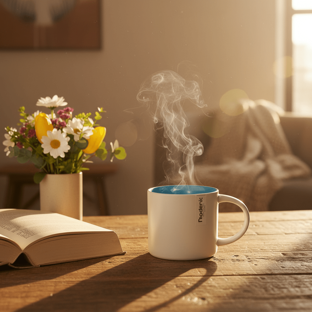 Niodenic Two - Tone Ceramic Mug | Matte White & Sky Blue | 330ml - Al Kabayel Discount CentreNiodenic Two - Tone Ceramic Mug | Matte White & Sky Blue | 330mlMugsNIODENICAl Kabayel Discount Centre