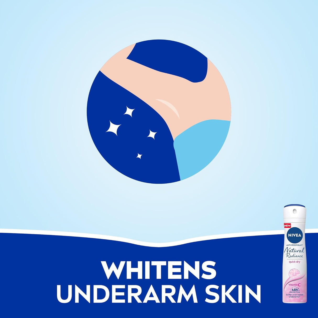 Nivea Antiperspirant Spray for Women, 48h Protection, Natural Radiance - 150ML - Al Kabayel Discount CentreNivea Antiperspirant Spray for Women, 48h Protection, Natural Radiance - 150MLBody Mists & SpraysNIVEAAl Kabayel Discount Centre