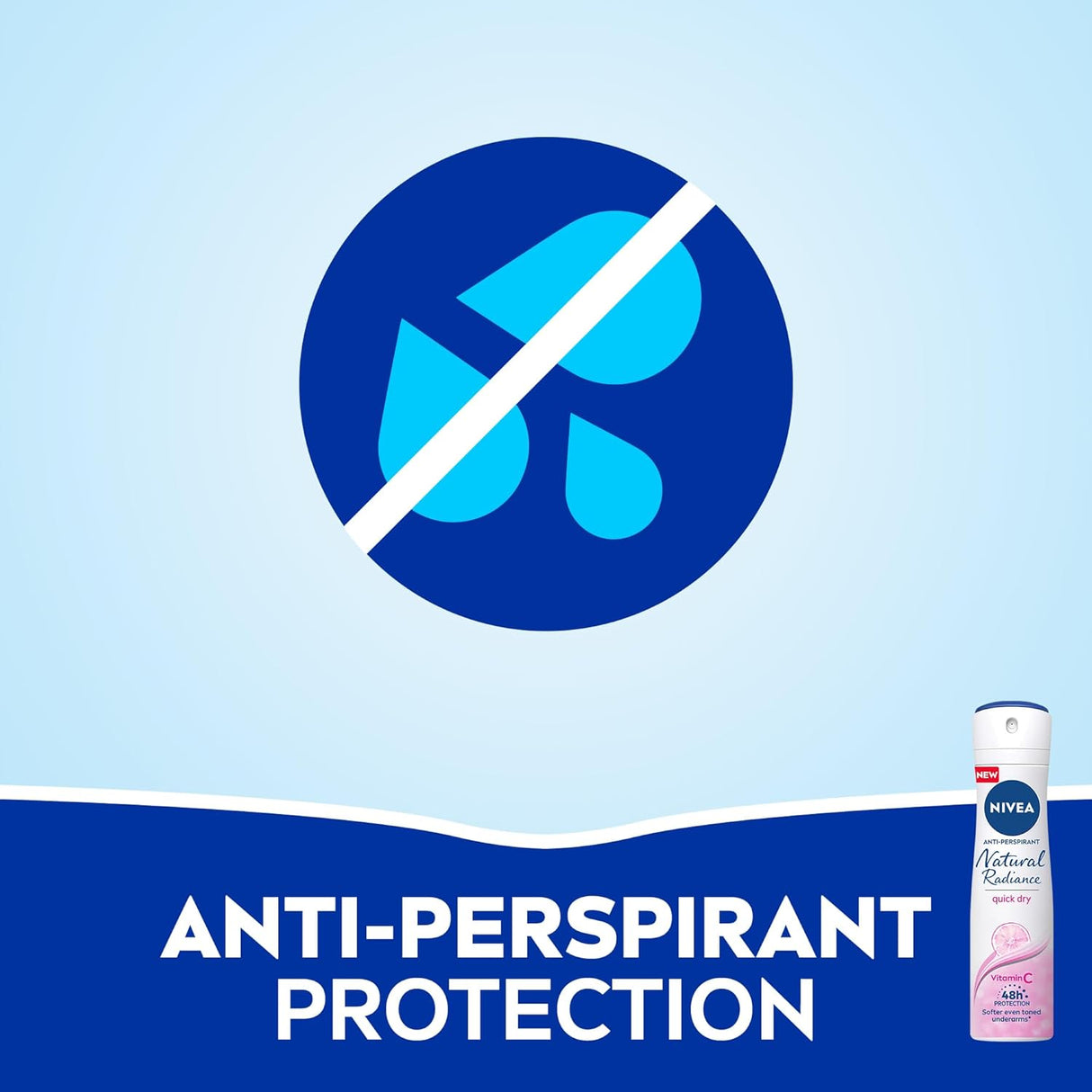 Nivea Antiperspirant Spray for Women, 48h Protection, Natural Radiance - 150ML - Al Kabayel Discount CentreNivea Antiperspirant Spray for Women, 48h Protection, Natural Radiance - 150MLBody Mists & SpraysNIVEAAl Kabayel Discount Centre