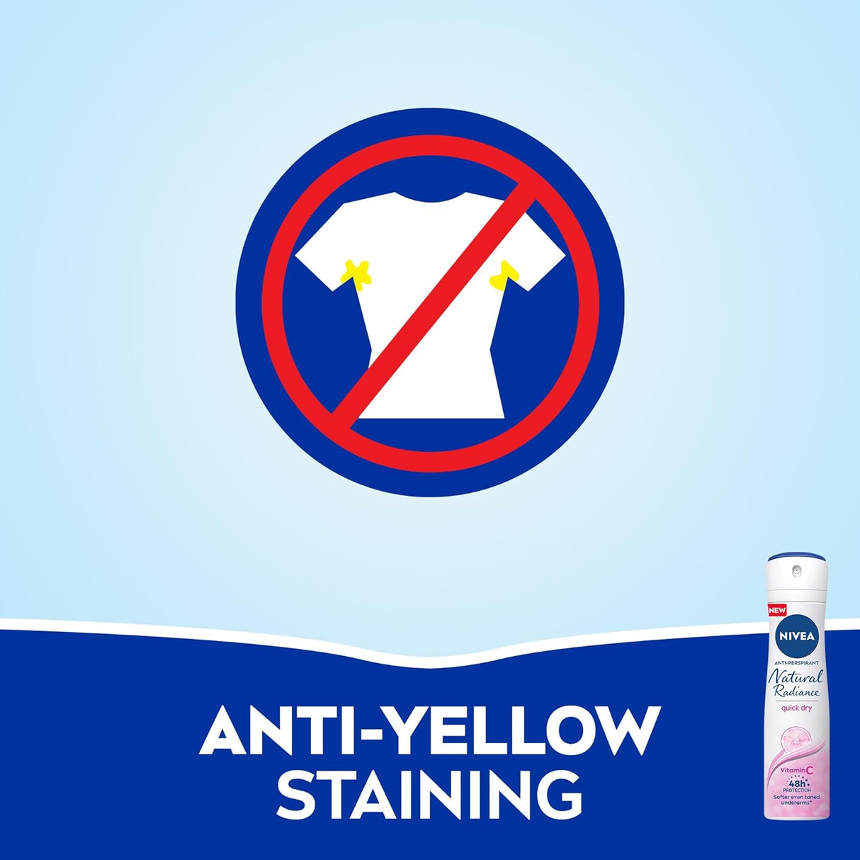 Nivea Antiperspirant Spray for Women, 48h Protection, Natural Radiance - 150ML - Al Kabayel Discount CentreNivea Antiperspirant Spray for Women, 48h Protection, Natural Radiance - 150MLBody Mists & SpraysNIVEAAl Kabayel Discount Centre