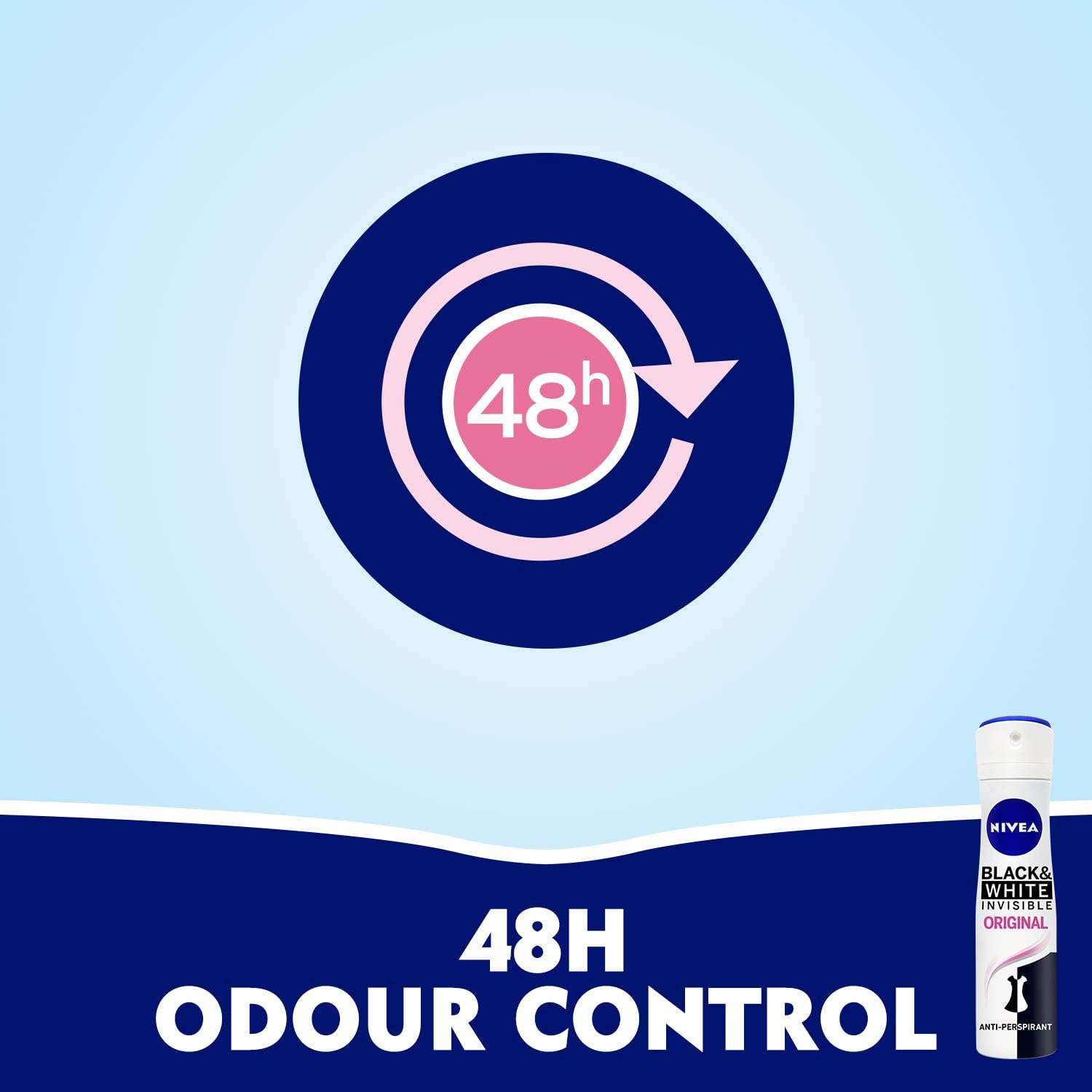 Nivea Deodorant Female, Invisible Black & White, Original, Spray - 2x150ML - Al Kabayel Discount CentreNivea Deodorant Female, Invisible Black & White, Original, Spray - 2x150MLBody Mists & SpraysNIVEAAl Kabayel Discount Centre