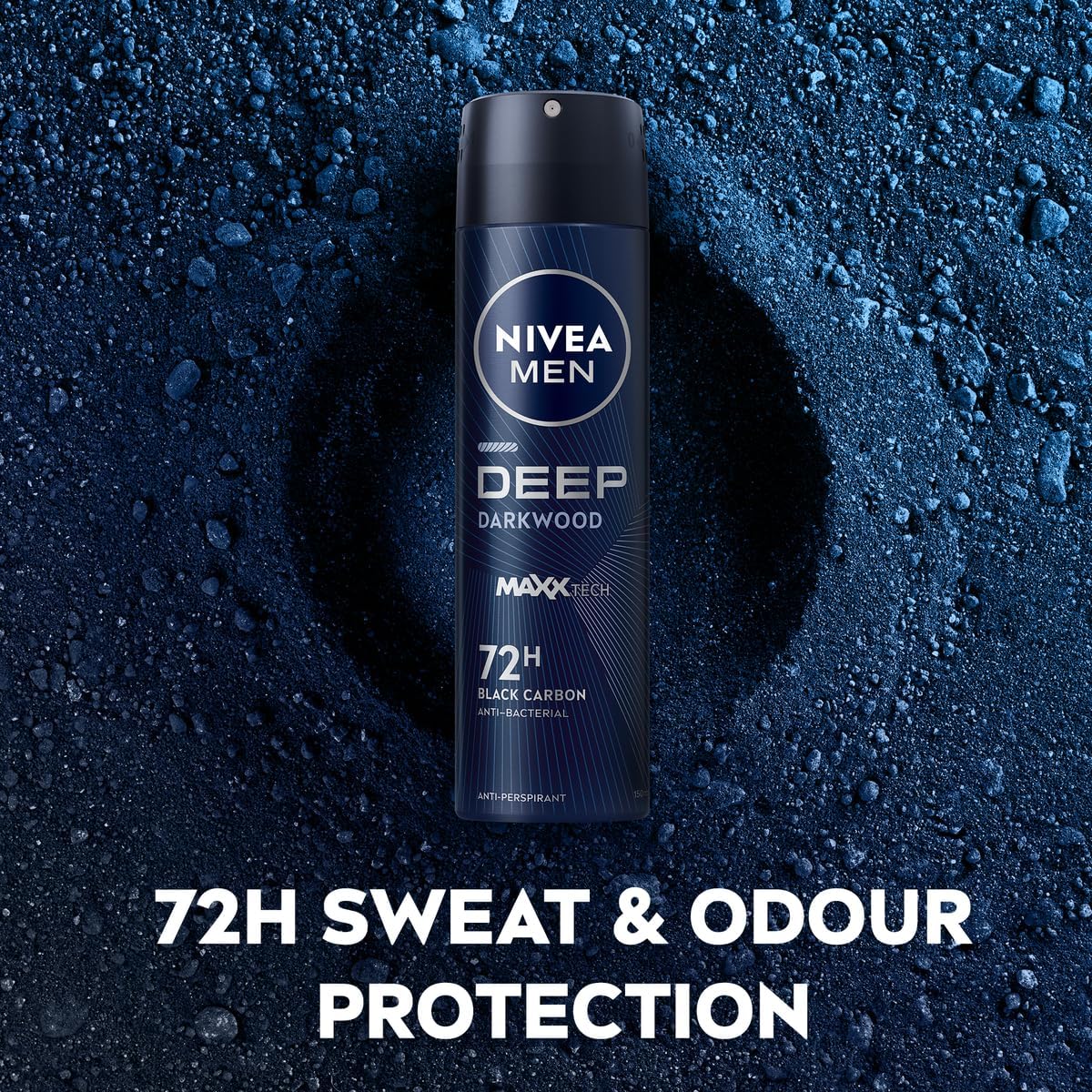 Nivea Men Antiperspirant Spray for Men, 48h Protection, DEEP Black Carbon Antibacterial, Woody Scent - 150ML - Al Kabayel Discount CentreNivea Men Antiperspirant Spray for Men, 48h Protection, DEEP Black Carbon Antibacterial, Woody Scent - 150MLBody Mists & SpraysNIVEAAl Kabayel Discount Centre