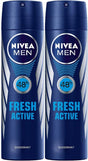 Nivea Men Deodorant, Fresh Active, Spray - 2X150ML - Al Kabayel Discount CentreNivea Men Deodorant, Fresh Active, Spray - 2X150MLBody Mists & SpraysNIVEAAl Kabayel Discount Centre