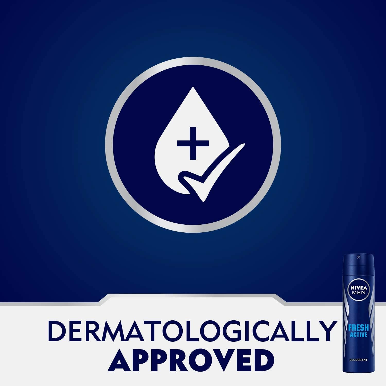 Nivea Men Deodorant, Fresh Active, Spray - 2X150ML - Al Kabayel Discount CentreNivea Men Deodorant, Fresh Active, Spray - 2X150MLBody Mists & SpraysNIVEAAl Kabayel Discount Centre