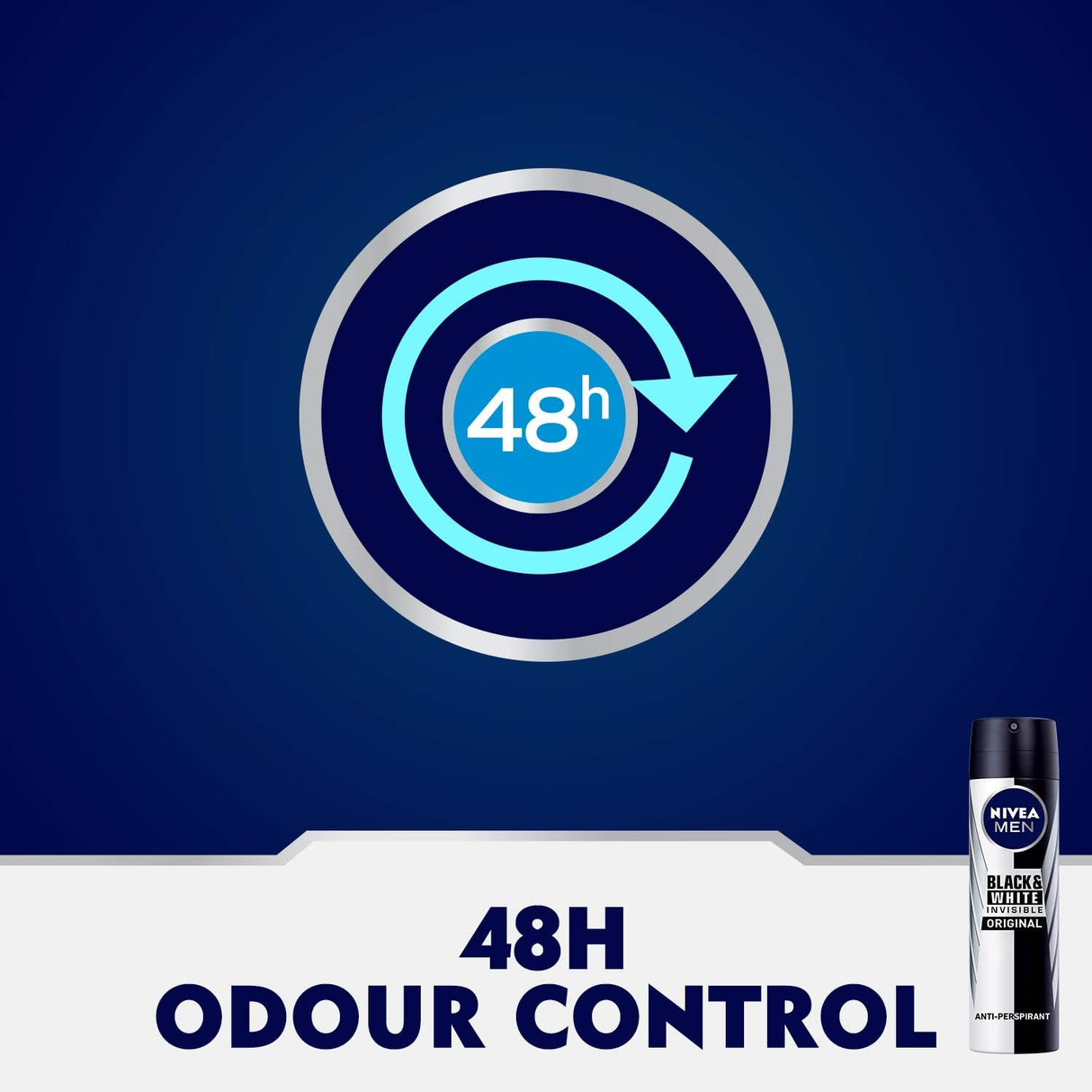 Nivea Men Deodorant, Invisible Black & White, Original, Spray - 2x150ML - Al Kabayel Discount CentreNivea Men Deodorant, Invisible Black & White, Original, Spray - 2x150MLBody Mists & SpraysNIVEAAl Kabayel Discount Centre