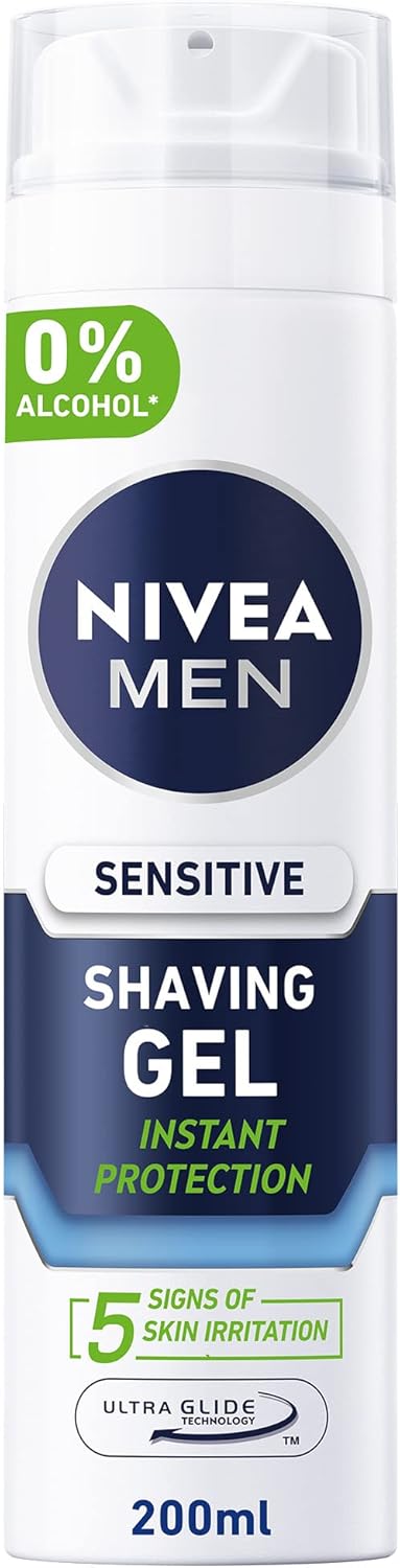 Nivea Men Sensitive Shaving Gel, Instant Protection, 200ml - Al Kabayel Discount CentreNivea Men Sensitive Shaving Gel, Instant Protection, 200mlShaving & GroomingNIVEAAl Kabayel Discount Centre