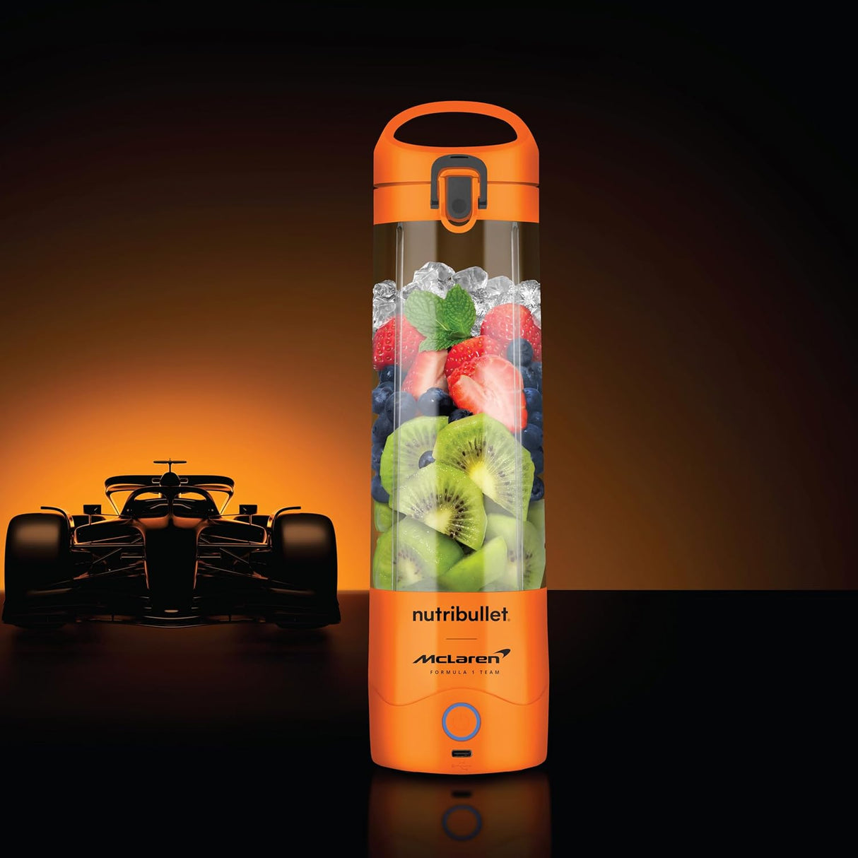 Nutribullet Portable Blender McLaren F1 Team Edition – 590ml Orange, Leak - Proof Lid, Powerful Extractor Blade, USB - C Rechargeable, 15+ Blends, Juices & Smoothies, Model NB - MC475PA - Al Kabayel Discount CentreNutribullet Portable Blender McLaren F1 Team Edition – 590ml Orange, Leak - Proof Lid, Powerful Extractor Blade, USB - C Rechargeable, 15+ Blends, Juices & Smoothies, Model NB - MC475PABlenders, Mixers & Food ProcessorsNUTRIBULLETAl Kabayel Discount Centre