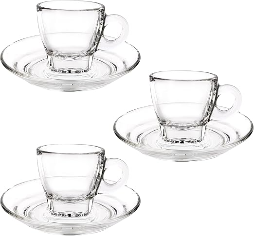 Ocean Caffe Espresso Cup & Saucer Set, 70 Ml, Set Of 6, P0244206, Espresso Cup, Tea & Coffee Cup, Cappuccino Cup, Latte Glass - Al Kabayel Discount CentreOcean Caffe Espresso Cup & Saucer Set, 70 Ml, Set Of 6, P0244206, Espresso Cup, Tea & Coffee Cup, Cappuccino Cup, Latte GlassTea CupsOCEANAl Kabayel Discount Centre