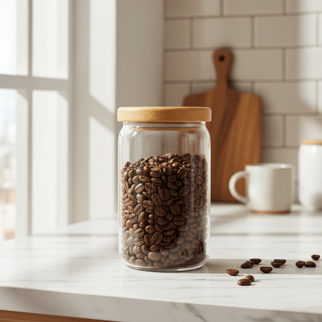 Ocean Glass Premium Glass Storage Jar with Wooden Airtight Lid – 750ml - Al Kabayel Discount CentreOcean Glass Premium Glass Storage Jar with Wooden Airtight Lid – 750mlJars & Food SaversOCEANAl Kabayel Discount Centre