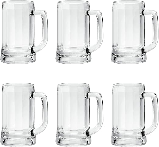 Ocean Munich Beer Mug, Set of 6, Clear, 355 Ml, P00840, Beer Glass, Ale Mug, Beer Stein, Beer Cup, Beer Goblet - Al Kabayel Discount CentreOcean Munich Beer Mug, Set of 6, Clear, 355 Ml, P00840, Beer Glass, Ale Mug, Beer Stein, Beer Cup, Beer GobletDrinkware SetOCEANAl Kabayel Discount Centre